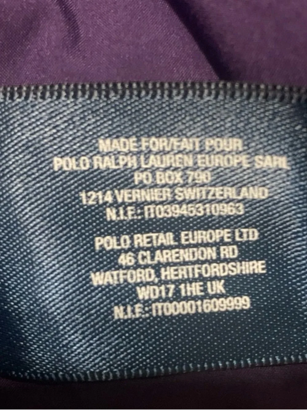 Ralph Lauren Girls' Deep Purple Hooded Puffer Coat